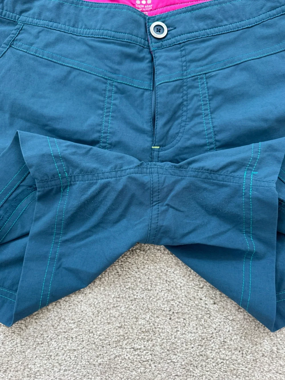 Women’s Title Nine Teal Outdoor Shorts with Pockets Size 10 Hiking Gardening